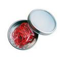 Tin Case W/ Heart Shaped Paper Clips